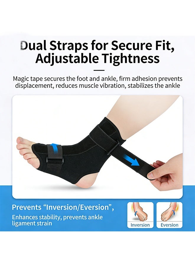 دعامة للكاحل، دعامة للكاحل قابلة للتعديل برباط، دعامة تقويمية للكاحل والقدم للرجال والنساء - Image 4